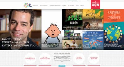 Site Wordpress de l'ONG Iles de Paix Belgique