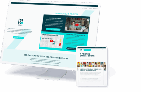 Première version du site web de startup R3m Score