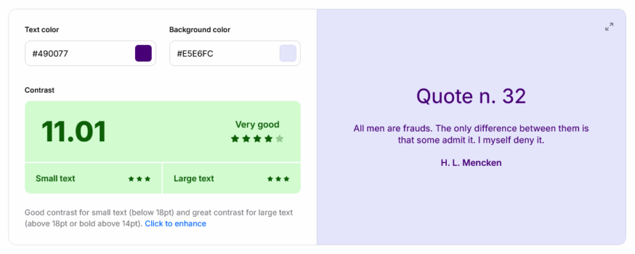 coolors contrast checker